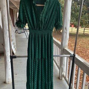 Max Studio Deep Green Maxi Dress
